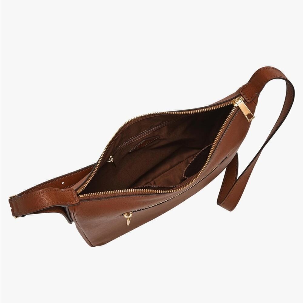 LIKE NEW ▶️ Fossil ◀️ Cecilia Leather Crossbody Purse Handbag Brown - Picture 5 of 16